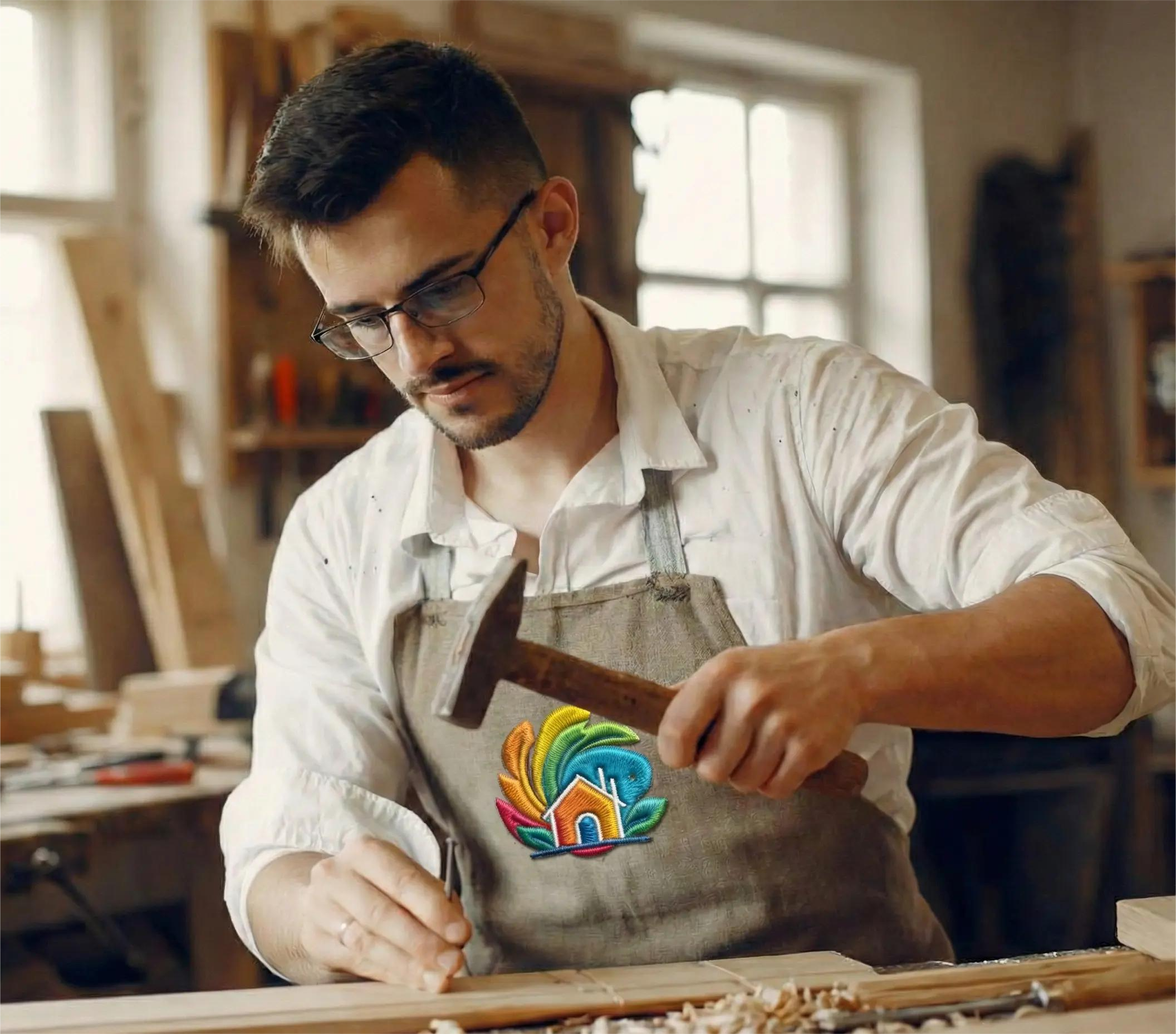 HomeFREA Contractor hammering a nail into a piece of wood.